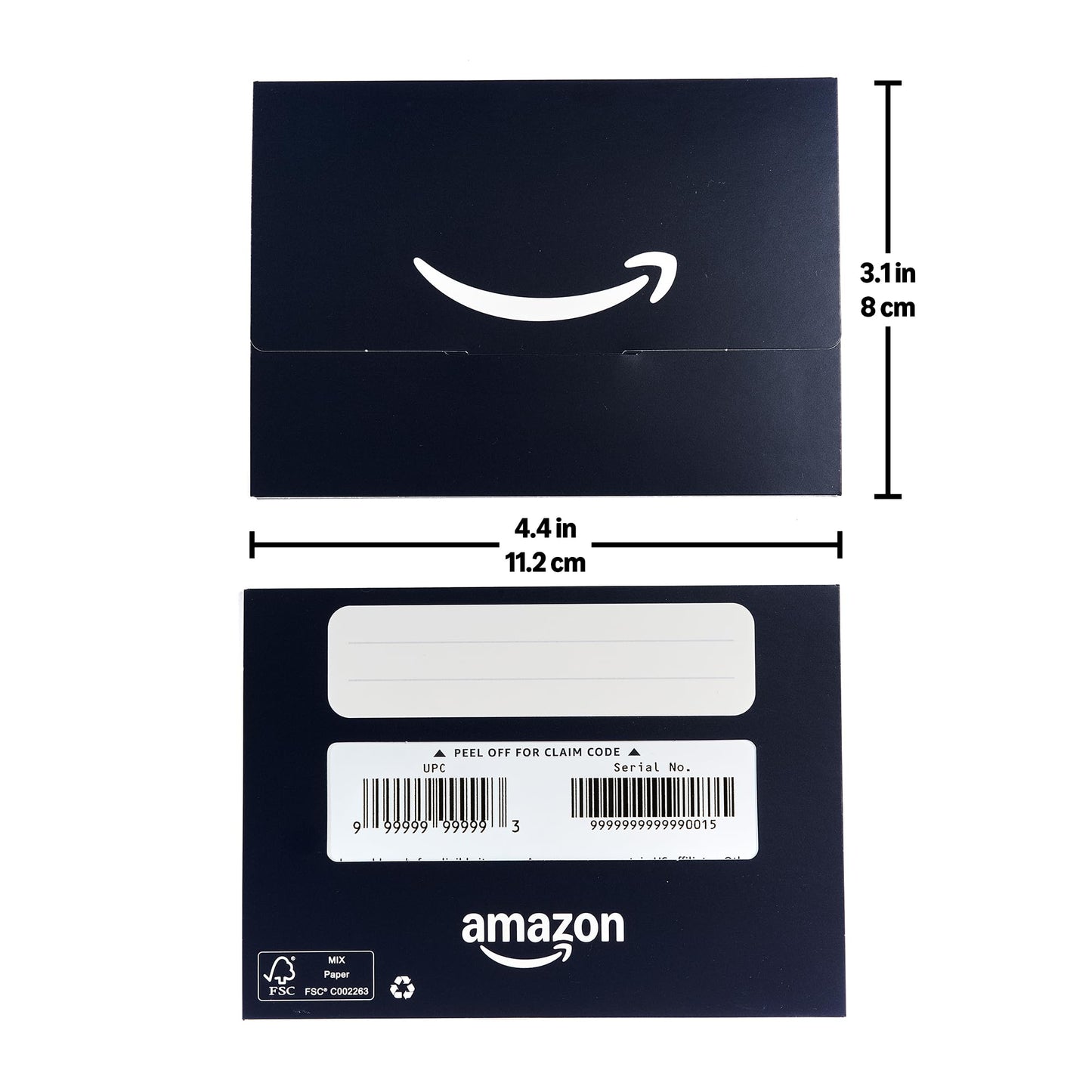 Amazon Physical Gift Card in Mini Envelope Smile | Christmas, Hanukkah, Winter