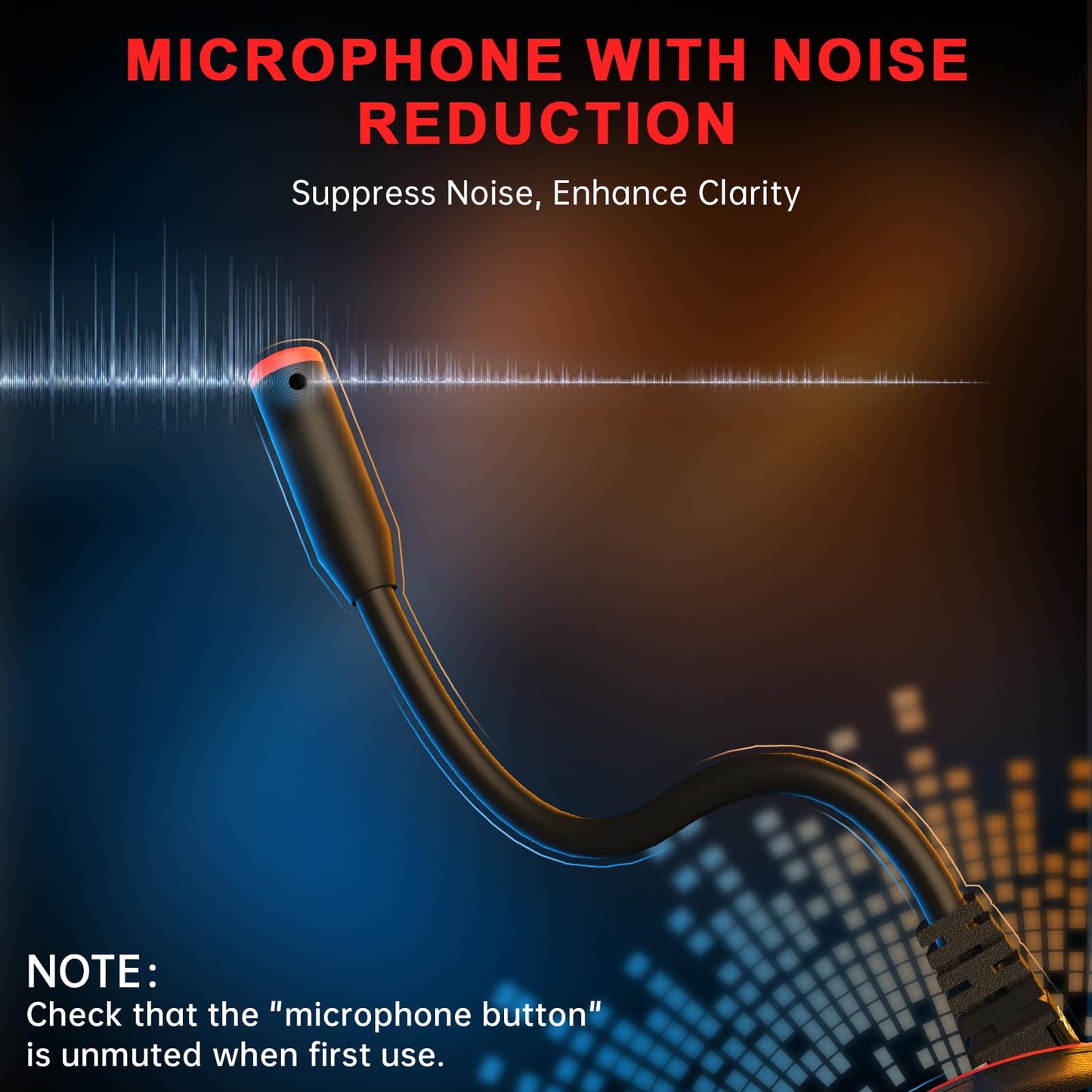 Gaming Headset for Xbox Series X/S, Xbox One, PS5, PS4, PC with 7.1 Surround Sound, Wired Gaming Headphone with Noise Cancelling Mic, Dynamic RGB Light for Xbox Controller, Switch (BlackRed)