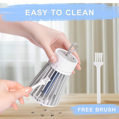 Bug Zapper Indoor Outdoor – Rechargeable Mosquito Zapper and Fly Zapper with UV Light, Portable Insect Killer Trap with Safety Grid, USB Powered for Camping, Home, Garden, Picnic