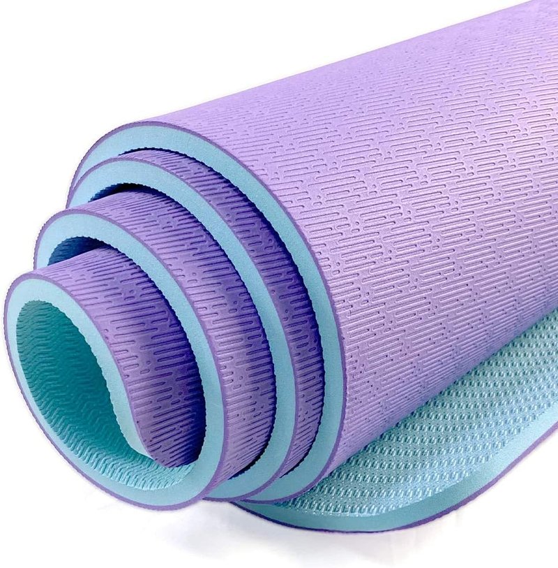 Extra Thick TPE Yoga Mat - Eco-Friendly, Anti-Tear Design | 72" x 32" x 1/2" for Home & Travel