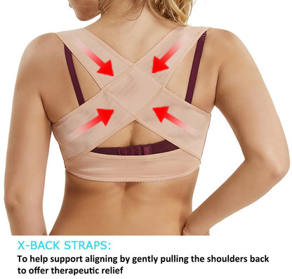 JOYSHAPER Chest Brace Up for Women Posture Corrector Bra Open Front Shaper Back Support Vest