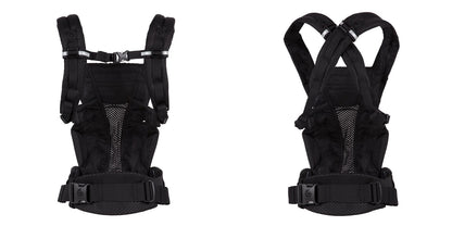 Ergobaby Omni Breeze Carrier for Newborns, from Birth to 20.4 kg, 4 Positions, SoftFlex Mesh, Ergonomic Baby Front-Inward and Back Carry Position, Onyx Black