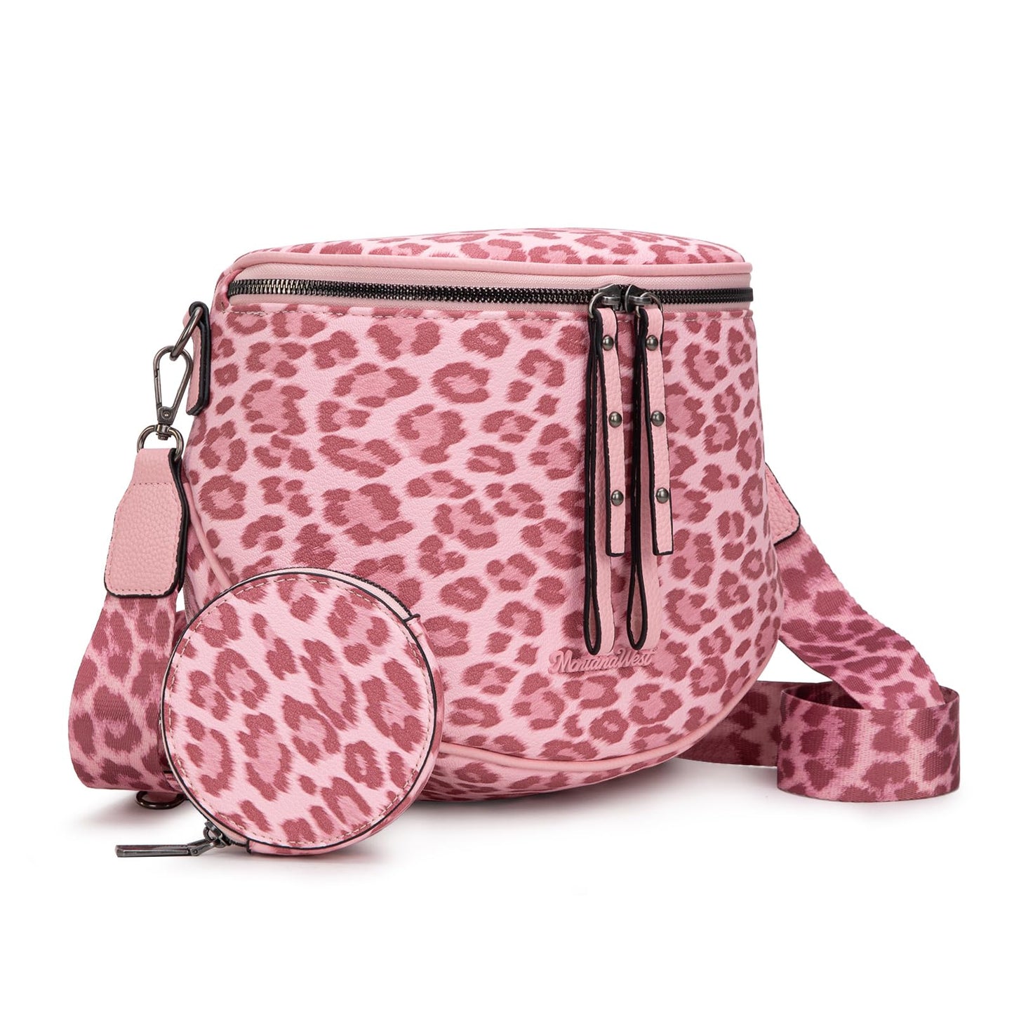 Montana West Crossbody Bags Bum Bag for Women Large Sling Bag with Adjustable Strap and Coin Purse