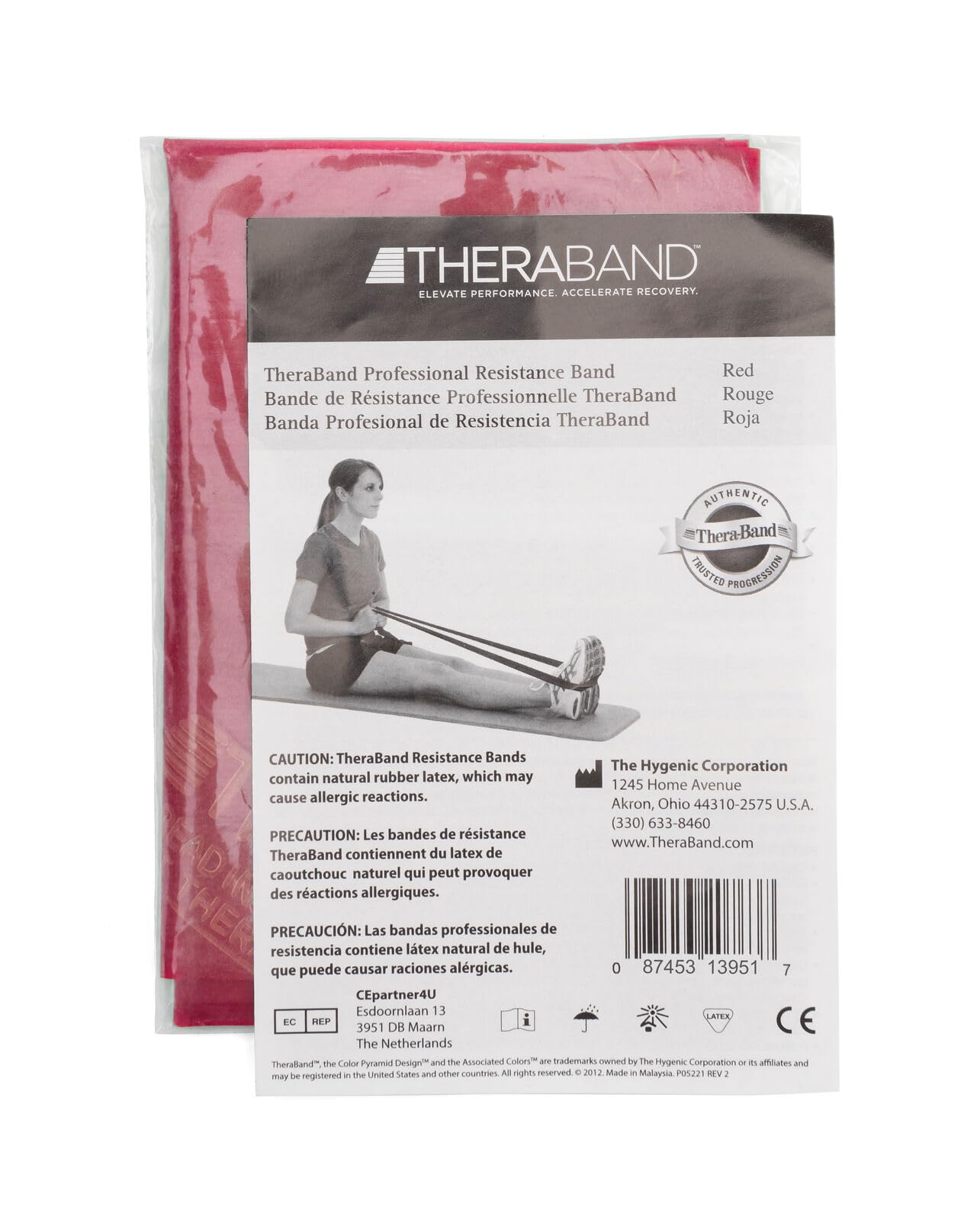 THERABAND Professional Latex Resistance Bands, Individual 6 Ft Elastic Band for Upper & Lower Body Exercise, Physical Therapy, Pilates, Home Workouts, 6 Foot, Blue, Extra Heavy, Level 5