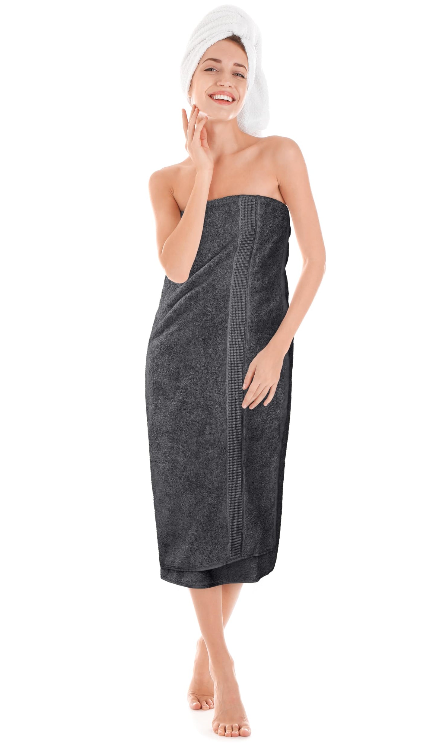 Utopia Towels - Premium Jumbo Bath Sheet (90 x 180 cm, 2 Pack) - 100% Ring Spun Cotton Highly Absorbent and Quick Dry Extra Large Bath Sheet - Super Soft Hotel Quality Towel (Grey)