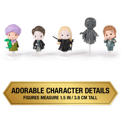 Wizarding World Harry Potter, Micro Magical Moments Dark Arts 5-Pack Figures Set & Display Cases (Amazon Exclusive), Kids Toys for Ages 6 and up