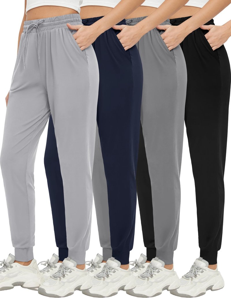 MCPORO Womens Joggers with Pockets & Drawstring-Sweatpants for Women Workout Running Yoga Lounge Pants