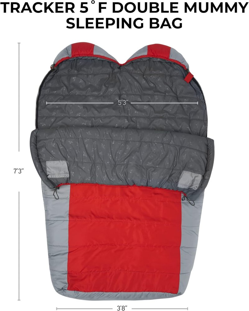 Teton 20F & 5F Degree Sleeping Bag - Lightweight Mummy Design for Camping, Hiking & Backpacking | Adult & Kids Sizes