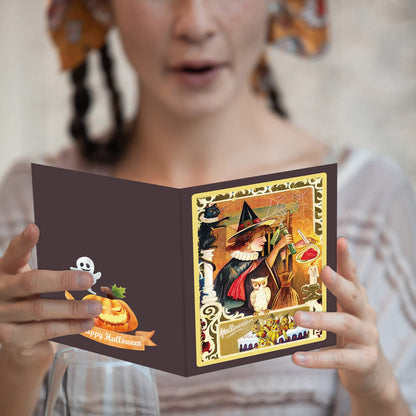 ceiba tree Halloween Cards 20 Pcs Retro Greeting Card Assorted Blank Notes Cards with Envelopes for Classroom Home Office Business