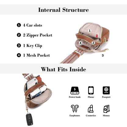 INICAT Anti Theft Crossbody Bags for Women Travel Small Sling Bags Cross Body Bag Purses for Woman