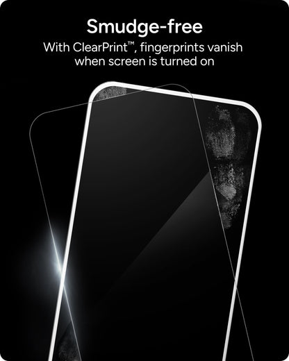 ZAGG Glass Elite Screen Protector for iPhone 16 Pro - 5X Stronger, Reinforced Edges, Ultra-Strong Tempered Glass, Scratch Resistant, Anti-Smudge, Easy Installation, InvisibleShield, Eco-Friendly