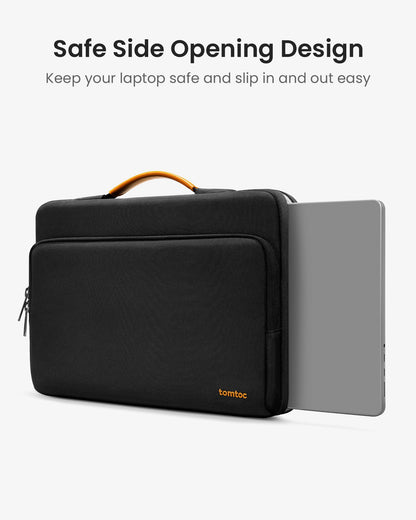 tomtoc 360 Protective Laptop Sleeve for 15-inch New MacBook Air 2025-2023 M4/A3241, M3/A3114, M2/A2941, 15'' Surface Laptop, Dell XPS 15 Plus, 15 MacBook Pro A1990 A1707, Water-resistant Carrying Case