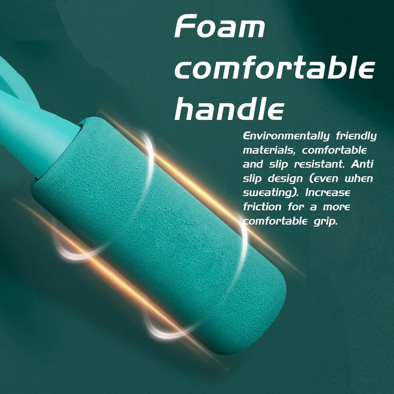 Green Jump rope,Adjustable Skipping Rope with Soft Foam Handles