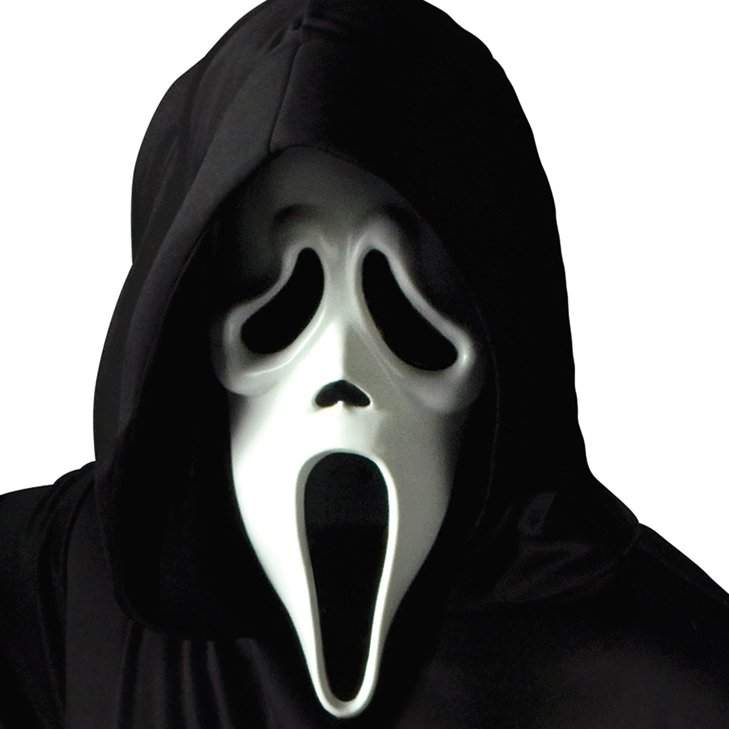 Scream 4 Ghost Face Mask With Shroud - Adult Accessory, Black Halloween Halloween