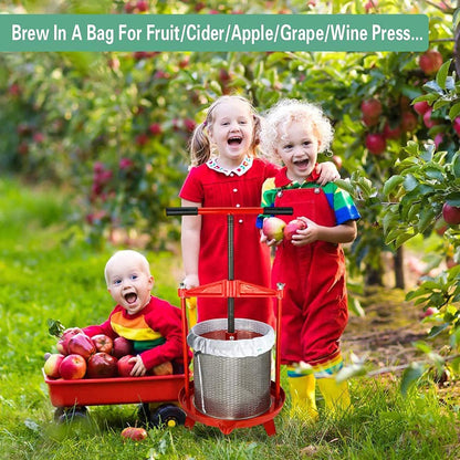 Bellamei Brew Bags Extra Large Reusable 2 Pack 250 Micron Fine Mesh Bag for Fruit Cider Apple Grape Wine Press Drawstring Straining Brew in a Bag (2 pack-22"×26")