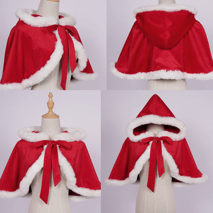 ZZEQYG Womens Christmas Dresses Santa Christmas Outfits Cute Lolita Dress(L,Suit-Red)