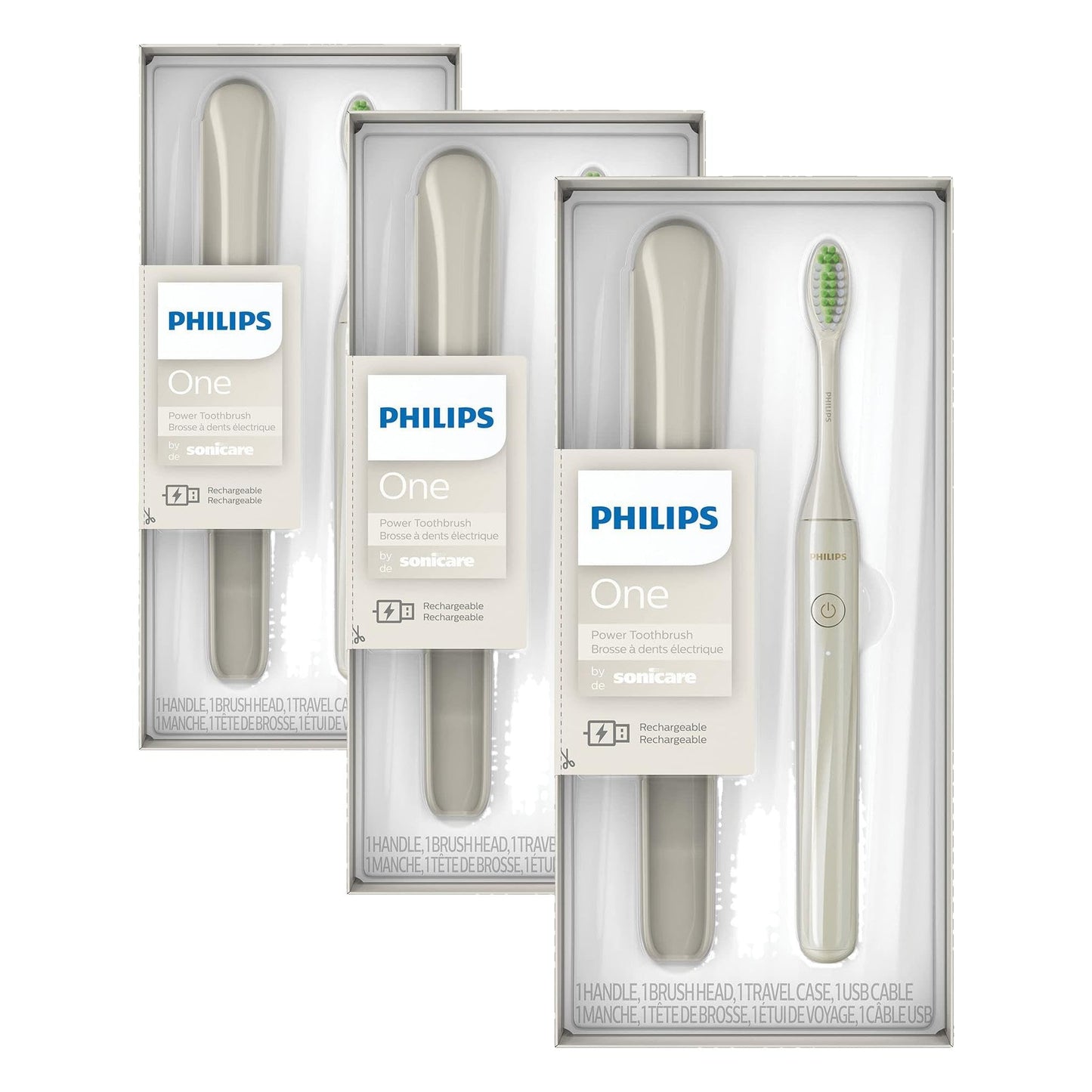 Philips Sonicare One by Sonicare Rechargeable Toothbrush, Shadow, HY1200/26