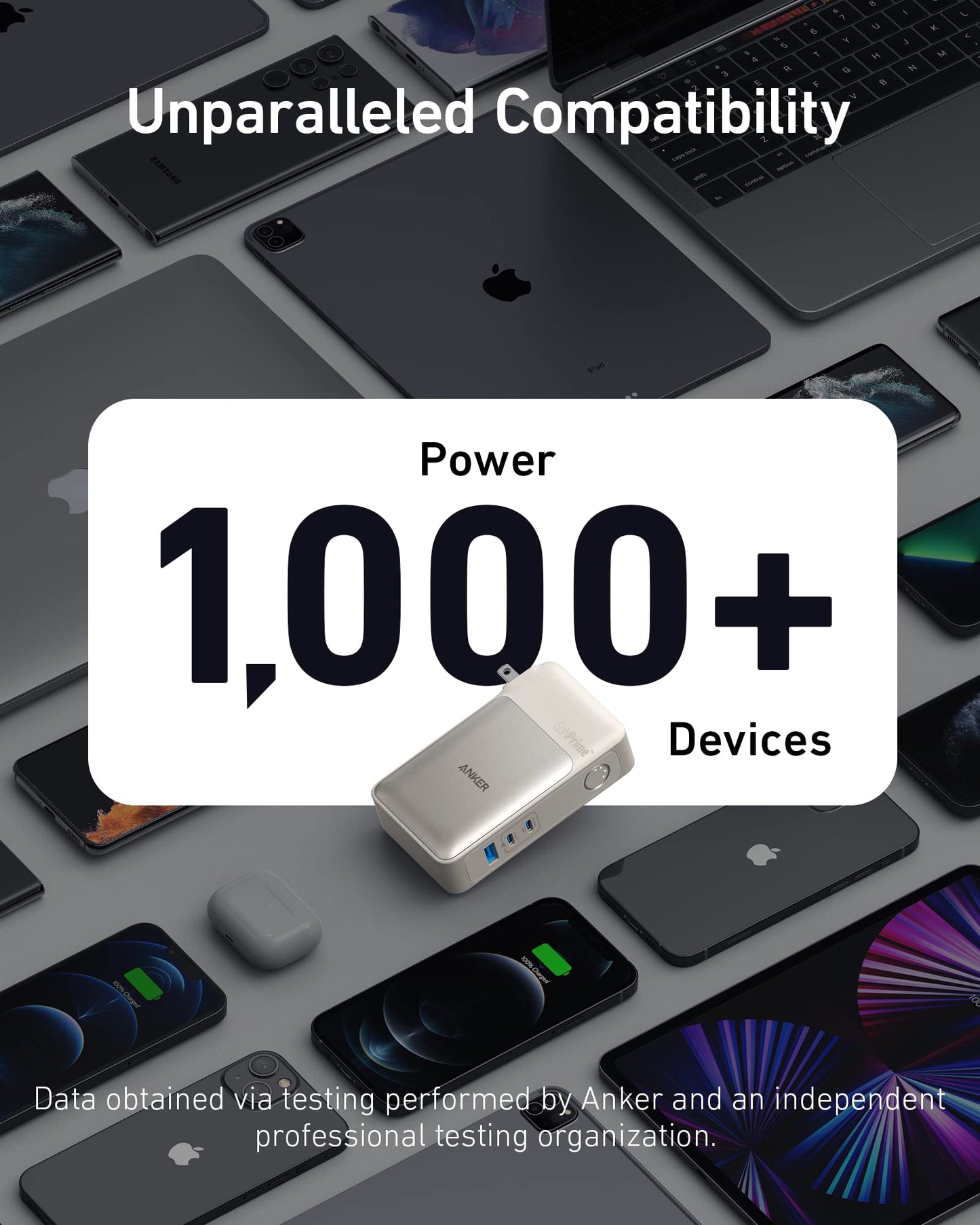 Anker GaNPrime Power Bank, 2-in-1 Portable Charger, 10,000mAh 30W USB-C Battery Pack with 65W Wall Charger, Works for iPhone 15/15 Plus/15 Pro/15 Pro Max/14/13, Samsung, Pixel, MacBook, Dell