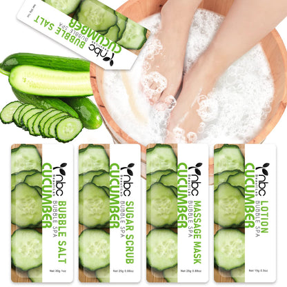 Pedicure Kit Foot Soak Set: Bubble Salt, Sugar Scrub, Massage Mask, Massage Lotion in a Box, 4 Step Foot Spa Kit for Dry Feet,Tired Feet（3 Set Tropical Fruit)