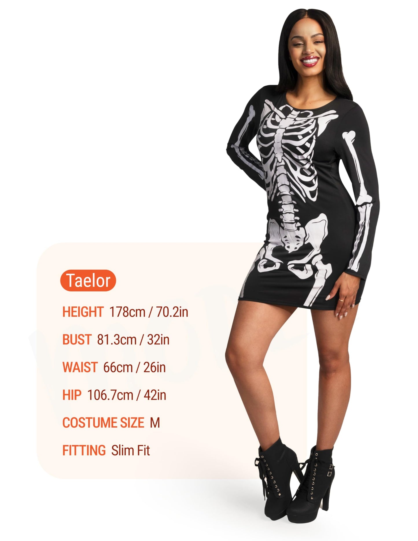 Spooktacular Creations Skeleton Dress Women, Glow in The Dark Skeleton Costume, Halloween Costumes for Women Adult 2025 Black