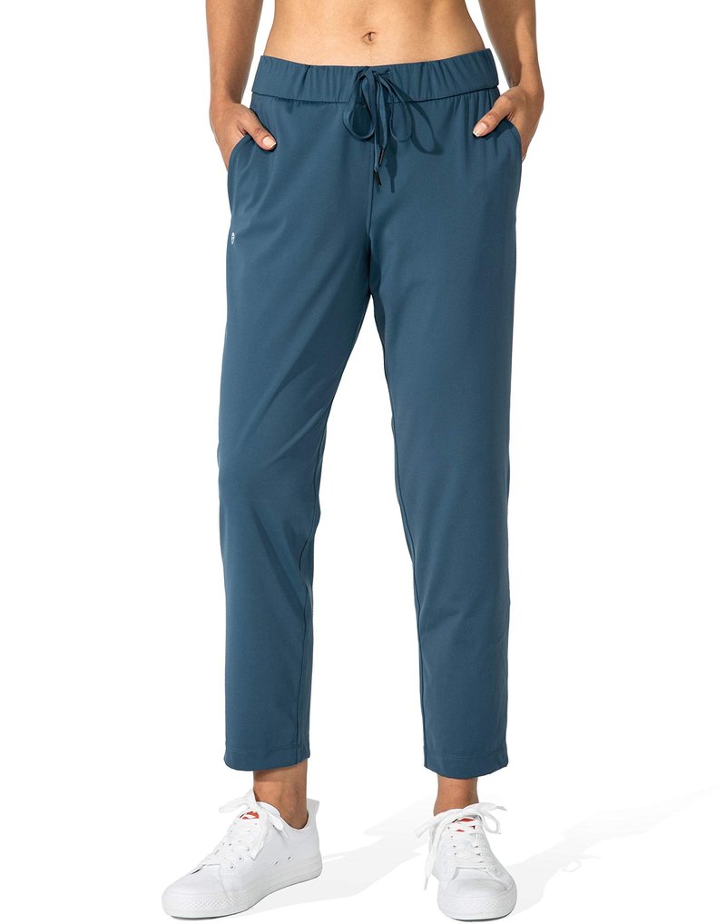 G Gradual Women's Pants with Deep Pockets 7/8 Stretch Sweatpants for Women Athletic, Golf, Lounge, Work (Indigo, XX-Large)