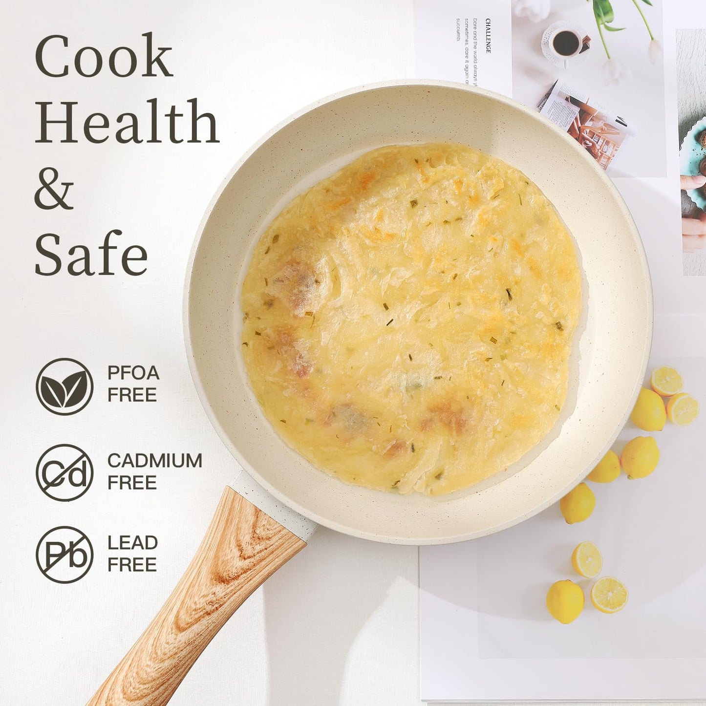 16PCS Pots and Pans Set Non Stick Cookware Set Nonstick with Cooking Set