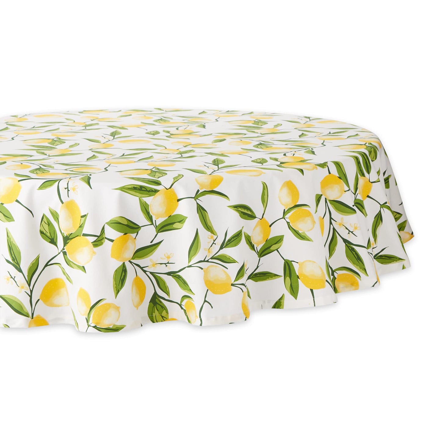 DII Lemon Bliss Tabletop Collection, Tablecloth, 70" Round