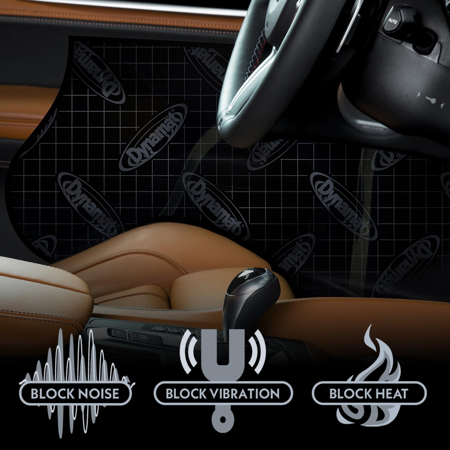 Dynamat Xtreme Sound Deadening Car Insulation Speaker Pack 10415 – Pre Cut Noise Dampening Kit for Audio Speakers – Easy Self Adhesive Install – Made in USA – 2 Sheets 10”x10” Each, 1.4 sq ft total