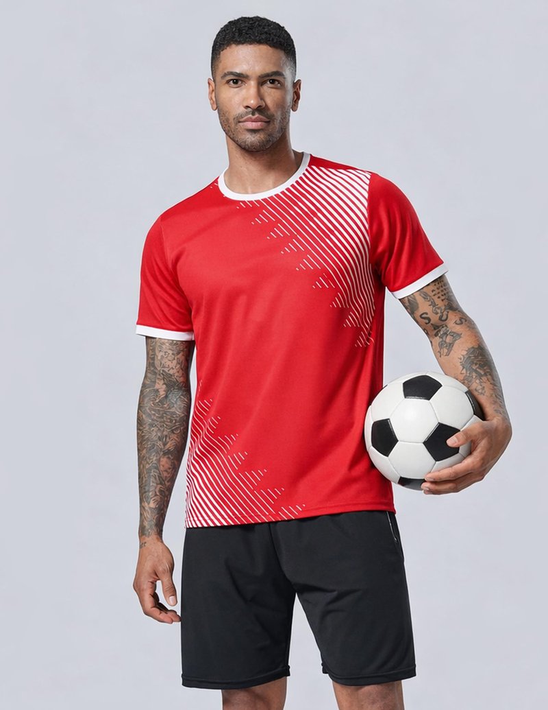 5 Pack Men’s Active Quick Dry Crew Neck T Shirts | Athletic Running Gym Workout Short Sleeve Tee Tops Bulk (Set 11, 4X-Large)