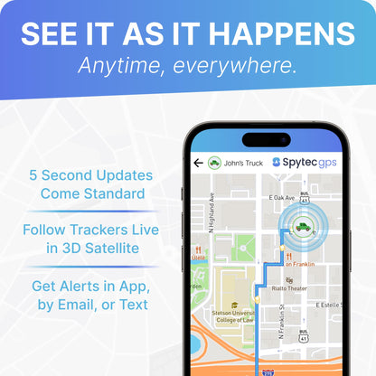 (2 Pack) Spytec GPS Smart Mini GPS Tracker for Vehicles Cars Trucks Loved Ones, Fleets, Hidden Tracker Device for Vehicles with Unlimited US and Worldwide Real-Time Tracking App - USA Made Tech