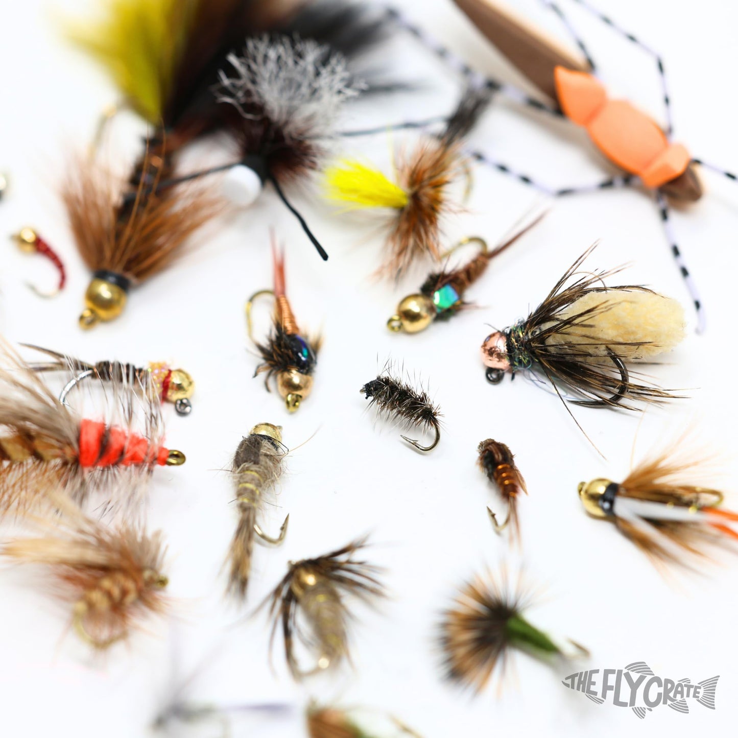 24 Fly Fishing Flies Assortment for Trout | 2 Dozen Fly Fishing Flies Kit | Dry Flies, Nymph, Wet, Streamers, Wooly Bugger Flies | Trout Lure Set Kit