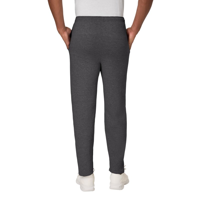 Hanes Men's Sweatpants, EcoSmart Fleece Sweats for Men, Open Bottom Sweatpants, 30.5"