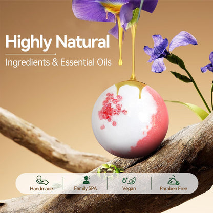 Bath Bombs for Women Gift Set, 20 Organic Bath Bombs with Essential Oil, Handmade SPA Bubble Bath for Relaxing, Gift for Her/Him, Women, Girls, Wife, Mother