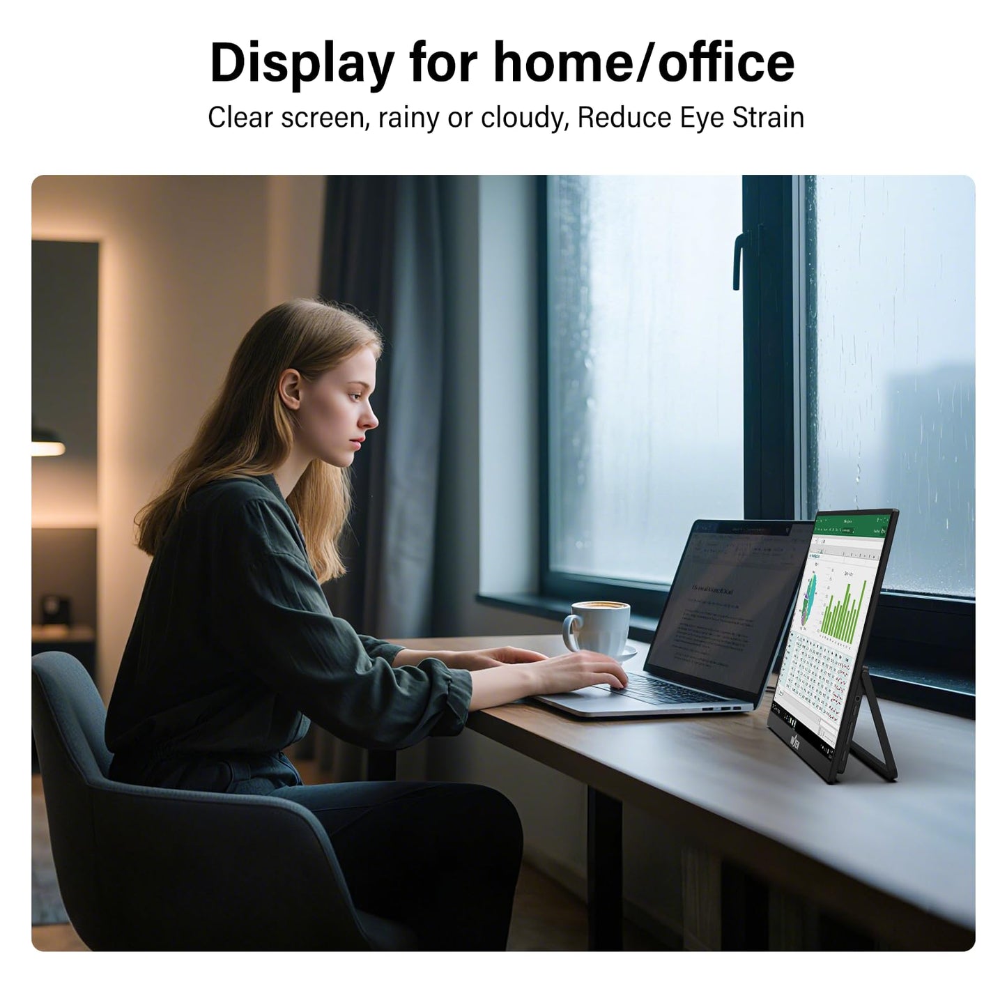 InnoView Portable Monitor Touchscreen 15.6" 1080P 10-Point Touch Screen Monitor Portable with Protective Sleeve Built-in Stand, 1200:1 HDMI USB C Travel Monitors for Laptop, PC, Phone