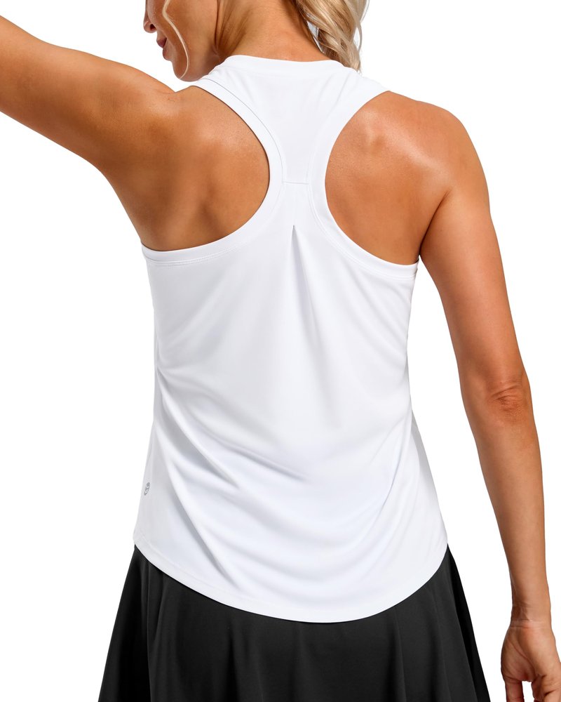 G Gradual Women's Workout Tank Tops Racerback Athletic Yoga Tops Loose Fit Sleeveless Running Gym Sports Shirts for Women(Light Purple,XL)