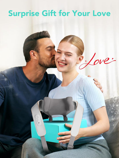 SKG 2025 Neck Massager for Pain Relief Deep Tissue 6D Kneading with Heat Cordless Neck and Shoulder Massage Gifts for Men and Women H5 mini