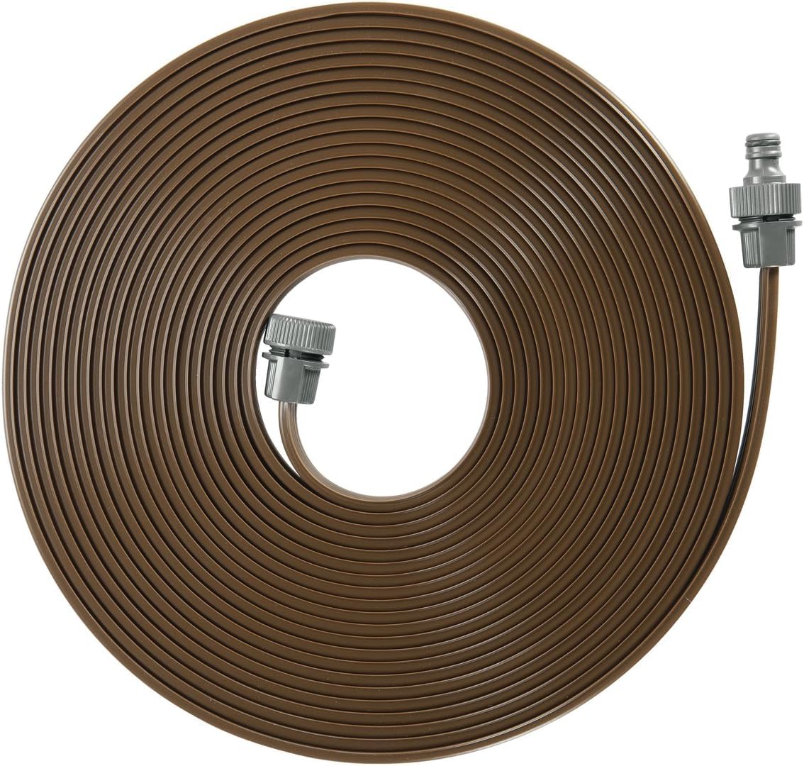 Gardena Soaker Hose: Fine Sprayer for Irrigation Elongated, Narrow Zones, Length 15 m, Ready for Connection, Brown, Individually Shortened or Renewable (1999-88)