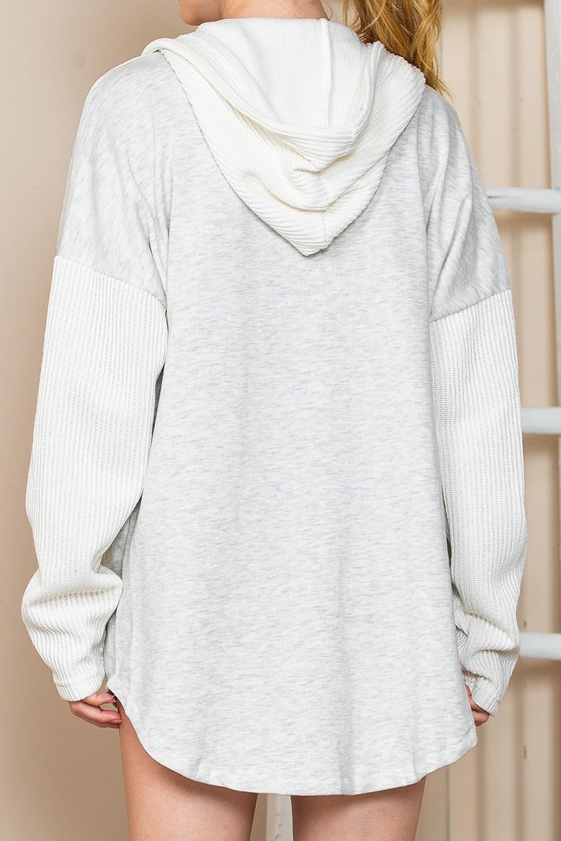Oversized Hooded Sweatshirt for Women - Casual Loose Fit with Pocket | Stylish Comfort