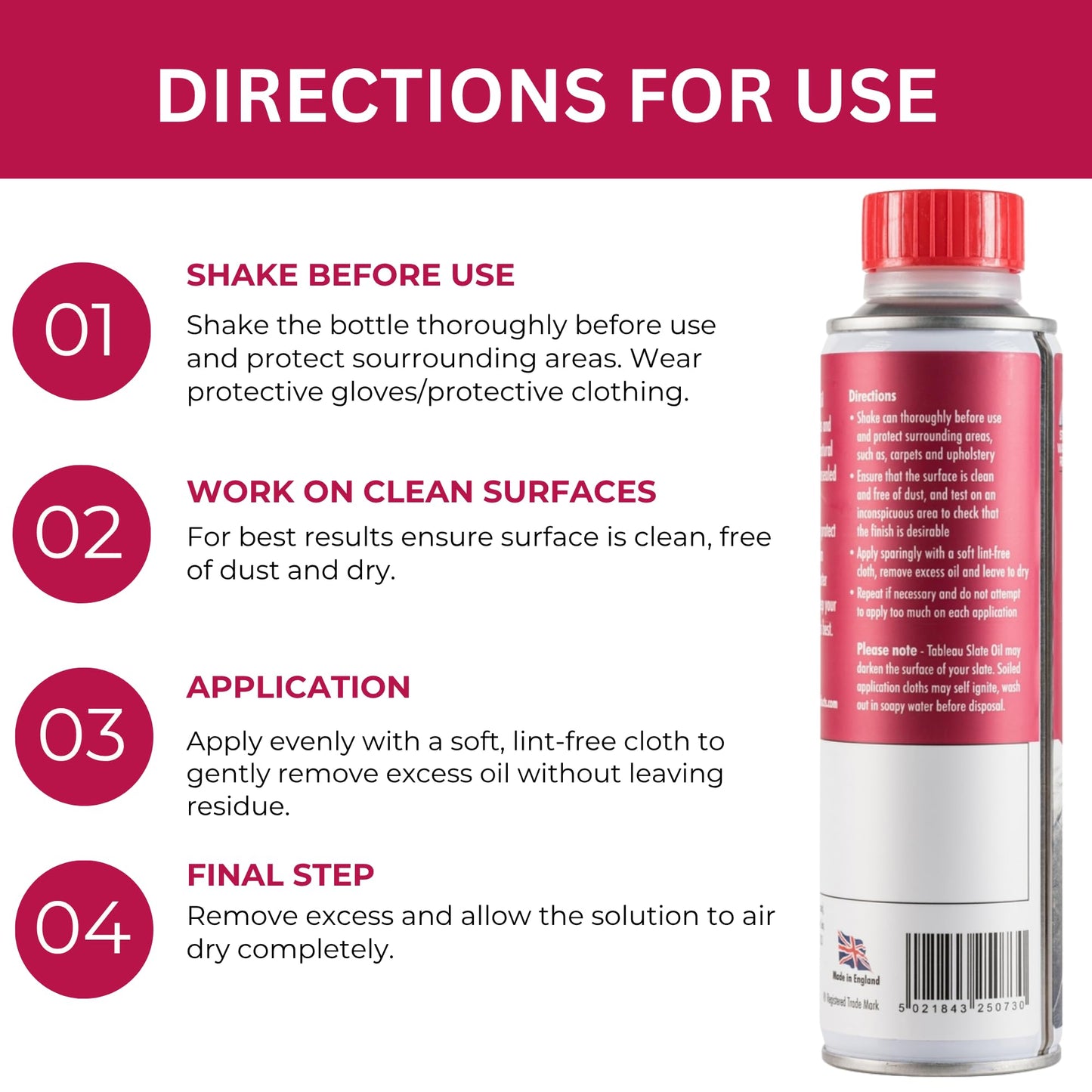 TABLEAU Slate Oil 250ML