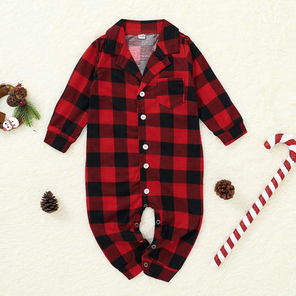 CARETOO Matching Family Pajamas Sets Long Sleeve Christmas Reindeer Plaid Pjs Striped Kids Holiday Sleepwear Homewear (Red, Medium/Women's)