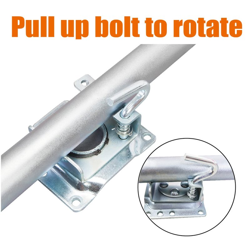 Big RED Boat Trailer Jack with 6-Inch Single Wheel,1000 Lbs Capacity Swing-Back Bolt-On Heavy Duty Swivel Trailer Jack,ATR39001R