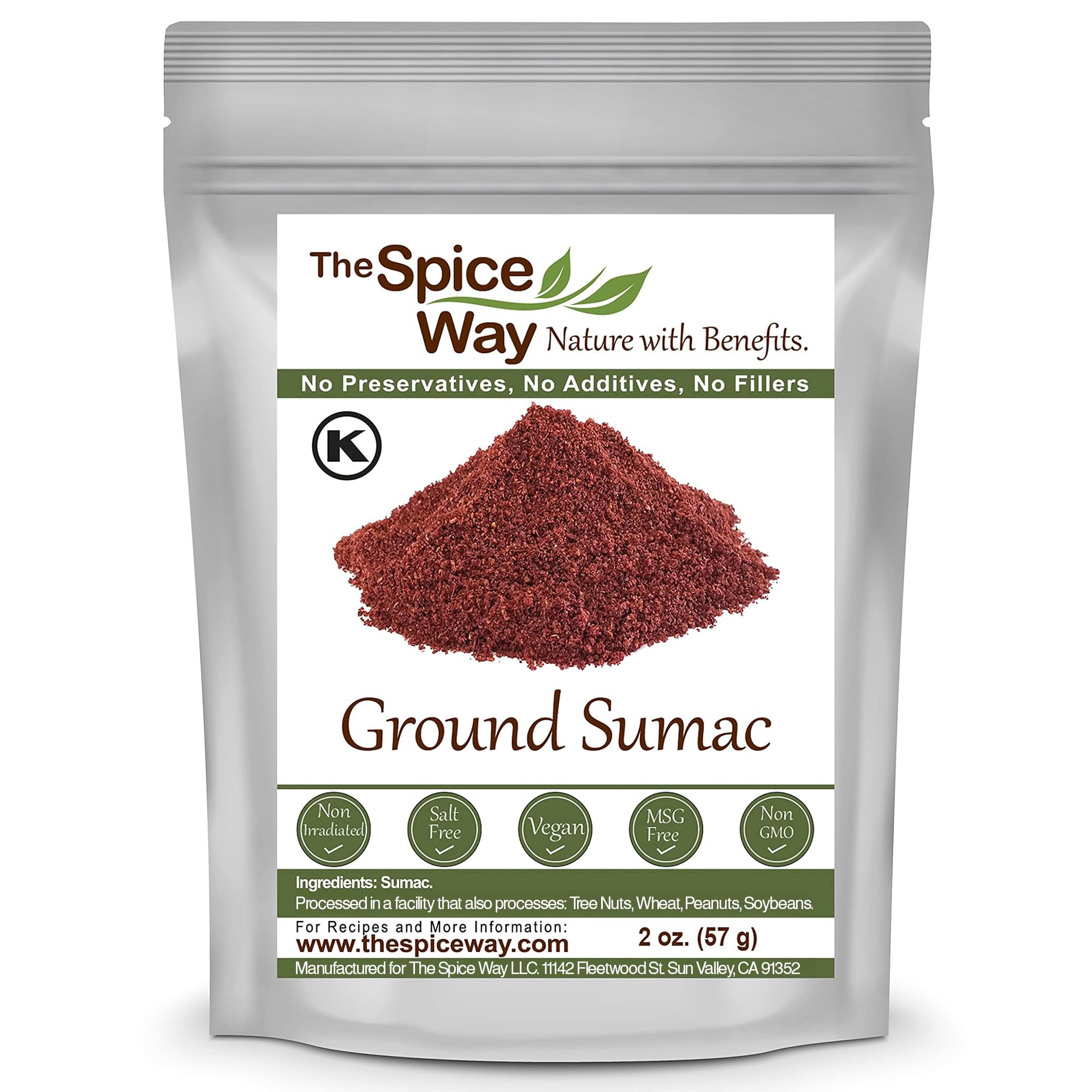 The Spice Way - Pure 100% Sumac, No Salt, no GMO, no Irradiation, Spic ...