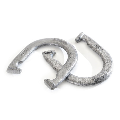 Franklin Sports Horseshoe Set - Cast iron Horseshoes and Steel Stakes - Official Size and Weight - Perfect for Yard and Beach - Recreational