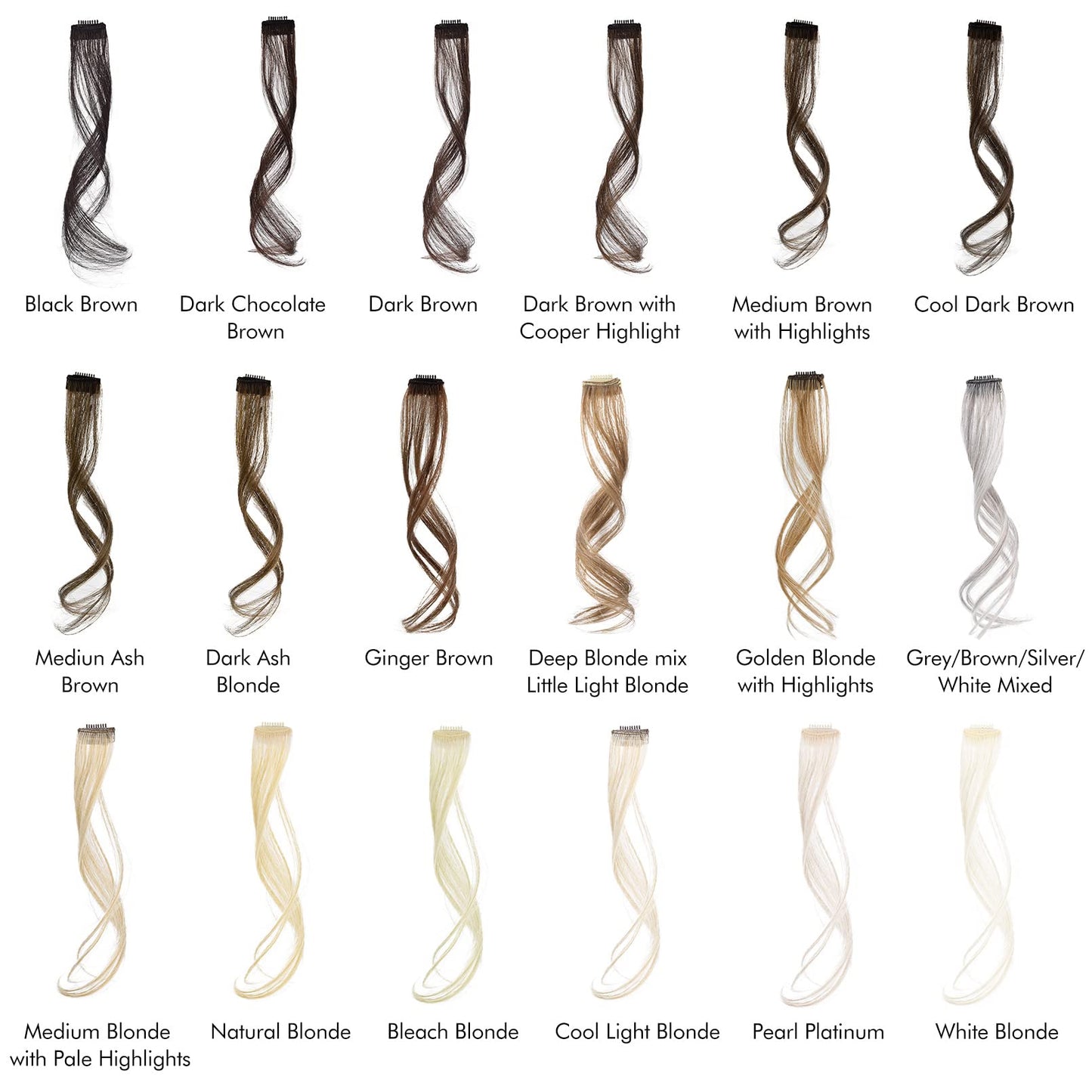 REECHO Long Side Air Bangs, Wavy Curly Clip in Curtain Bangs Front Side Bangs Face-Framing Highlights for Women Daily Use 2 PCS Set Long Temples