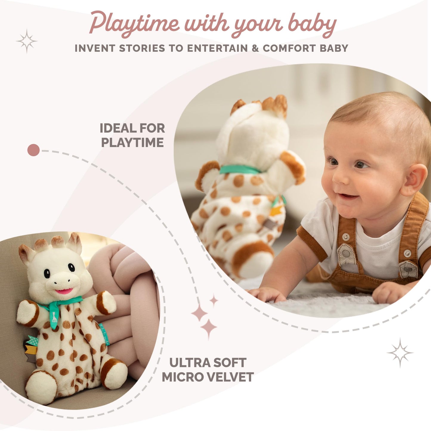 Sophie The Giraffe Super Soft Puppet Comforter
