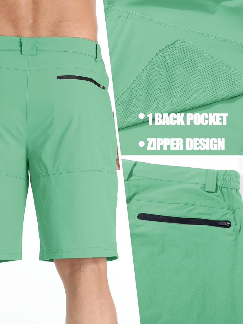 Men's Quick-Dry Cargo Shorts - Water Resistant Outdoor Hiking & Golf Shorts | Casual Summer Wear