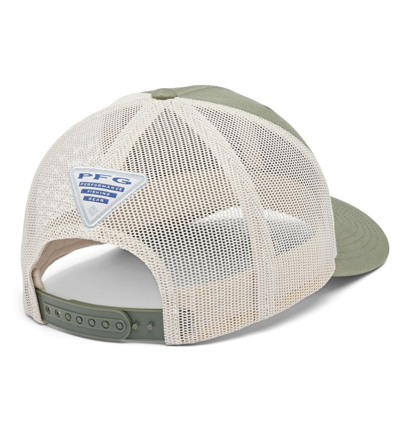 Columbia Unisex PFG Fish Flag Mesh Snap Back, Cypress/Fossil, One Size