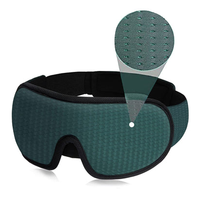 LEEKEN 3D Sleeping Eye Mask - 100% Lights Blockout Sleep Mask for Men Women, Cool Sports Fabric Eye Cover for Travel/Nap/Night Sleeping,Comfortable and Breathable… (mesh-Grey)