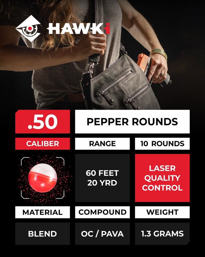 .50 Cal or .68 Cal Pepper Balls | Less Lethal Paintball Ammo for Enhanced Safety