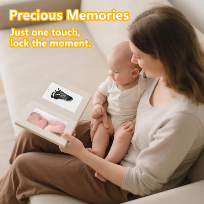 4-Pack Baby Inkless Hand and Footprint Kit Paw Nose Print Kit for Dogs Cats Pets Clean Touch Ink Pad for Baby Pets Newborn Keepsake Mess-Free Ink Pad